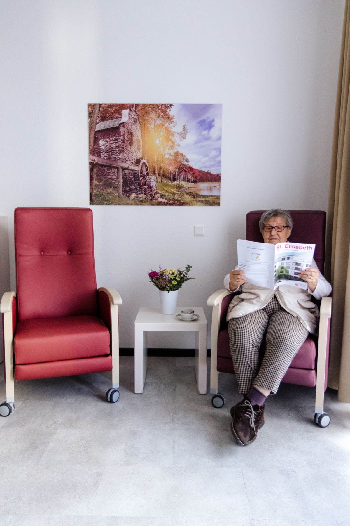 Entspannung im Ruheraum